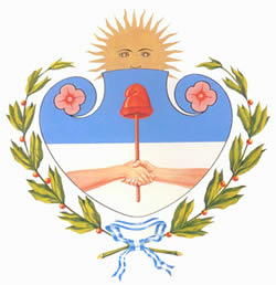 Rosa en Escudo de Jujuy