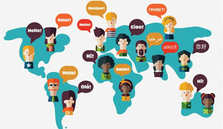 Imagen de diversidad de idiomas